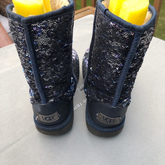 Ugg Classic short sparkles Deco blue - Picture 4 of 7